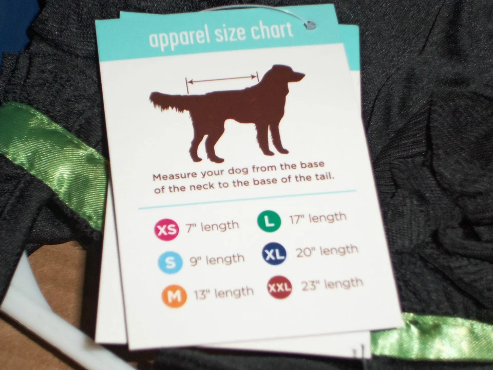 Fantasias de cachorro Martha Stewart uso de Halloween caixa suspensa estilo escolha o tamanho Novo com etiquetas - Imagem 2 de 2