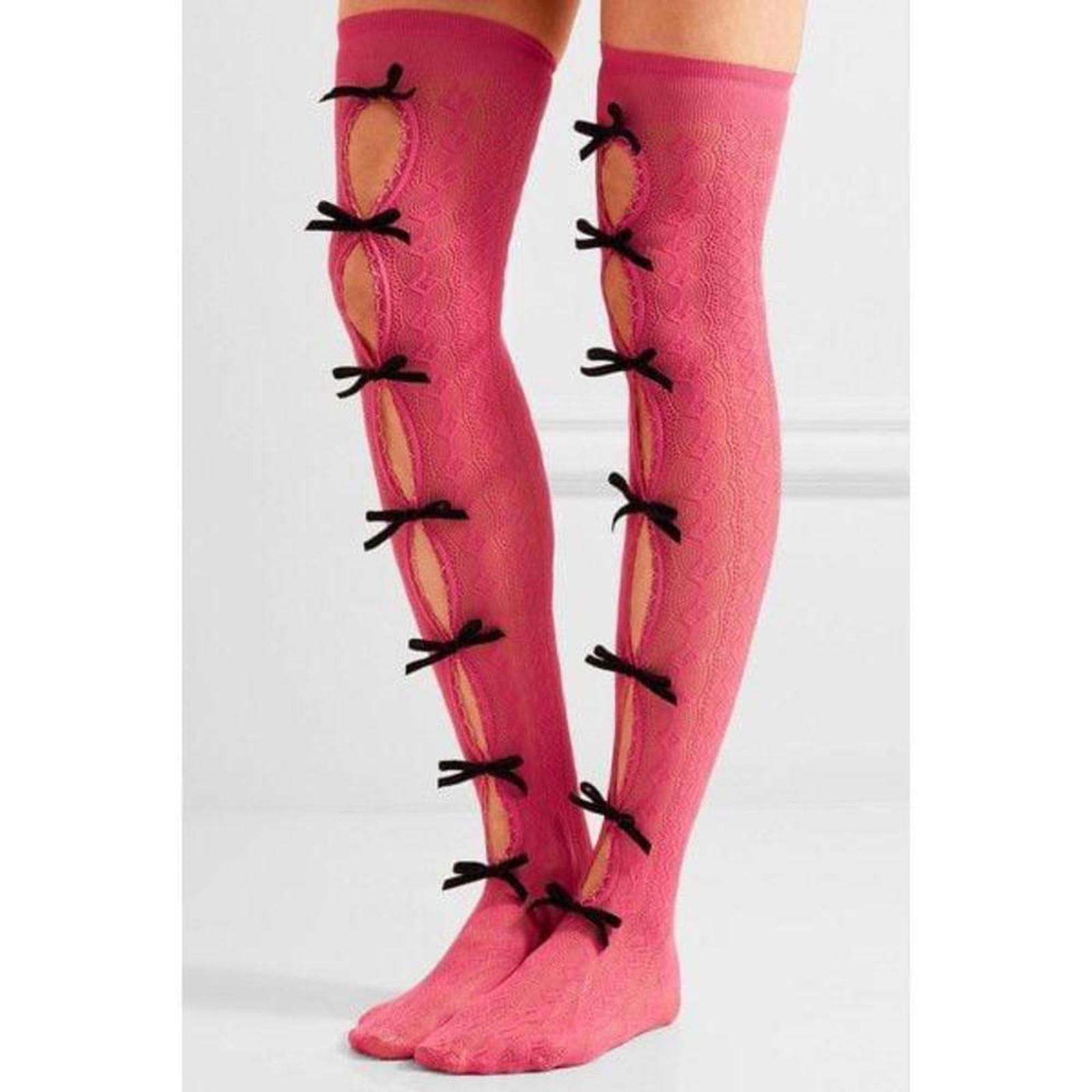 Authentic Gucci bow socks - image 1