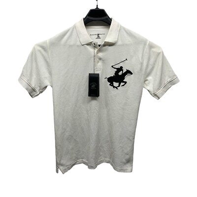 Beverly Hills Polo Club Heritage Polo Shirt Size L NWT Classic White It/39  | eBay UK