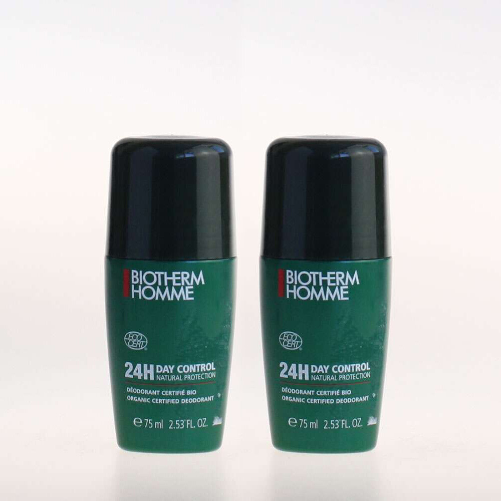 Biotherm Homme Day Control - Дезодорант Natural Protect Roll, 75 мл - 2 штуки