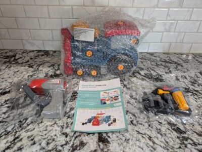 Basun Take Apart Toy with Electric Drill, STEM Building Learning Toy Train
