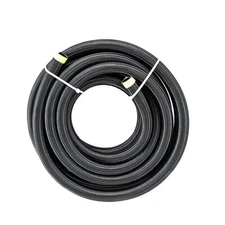 NEW 20FT 10AN Fuel Line Braided Fuel Hose Nylon CPE AN10 Black HOT!