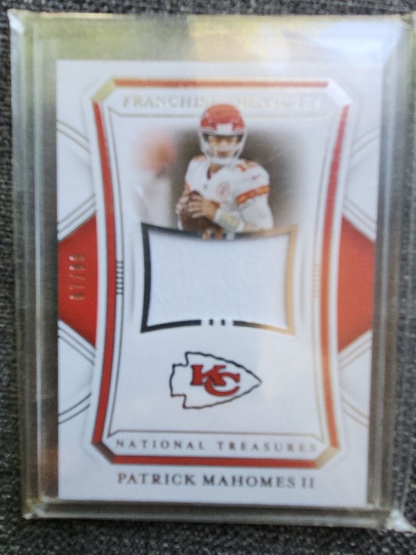 2020 NATIONAL TREASURES PATRICK MAHOMES FRANCHISE TREASURES PATCH 88/99