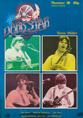 Grateful Dead - Steve Miller - Dark Star issue 18 - December 1978 [USA] Magazine