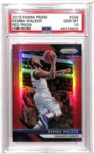Kemba Walker 2018-19 Panini Prizm #298 Red Prizm PSA 10 GEM MT /299 POP 2