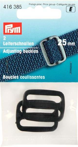 2 Leiterschnallen Stegbreite 25 Mm Prym 416385 Leiter Schnalle Steckschnalle-image