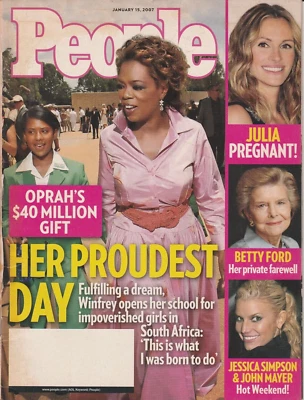 Magazine People January 15 2007 Julia Roberts Orpah Betty Ford Jessica Simpson - Image 1 of 4