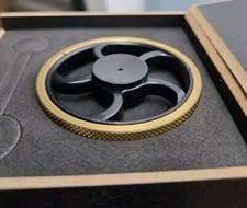 High Quality Black Gold Wheel Aluminum & Brass Fidget Spinner Toy Bearing ADHD
