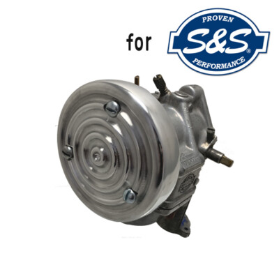 Bull's eye style carb cover for S&S SUPER B Harley Air cleaner cover