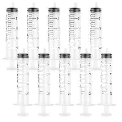 10 Stück Spritze, 20ML Wiederverwendbare Spritze, Dosierspritze Ohne Nadel, Werk