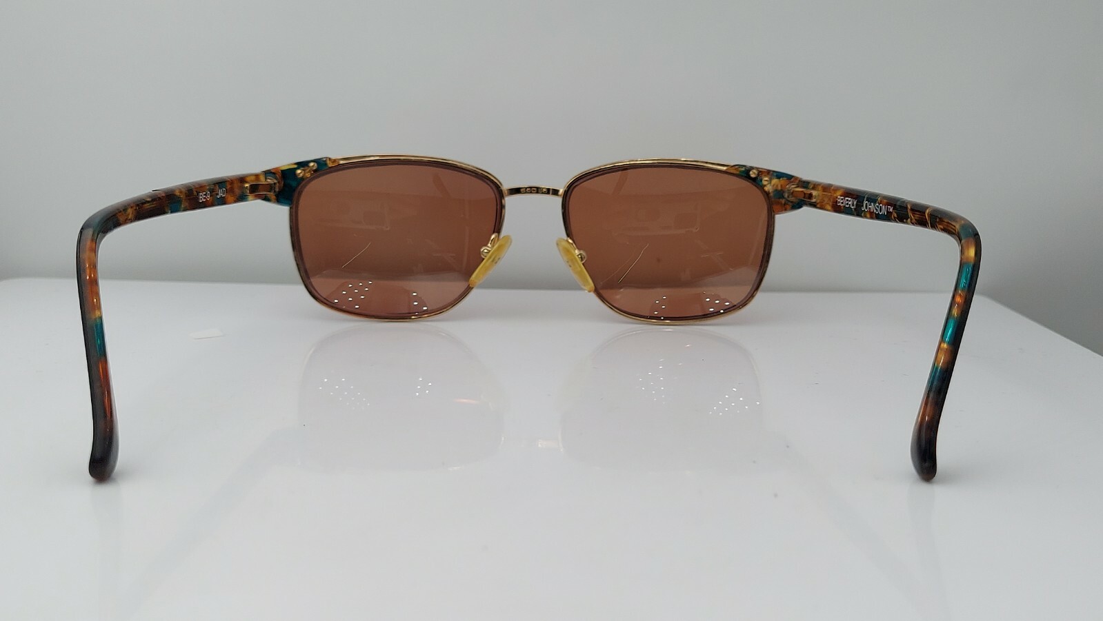 Vintage Beverly Johnson BE-9 Black Green Gold Ova… - image 3