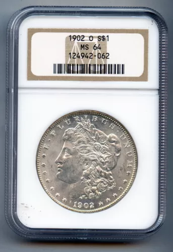 1902 O Morgan Silver Dollar NGC MS 64