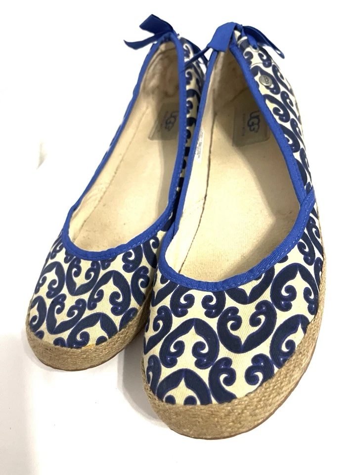 UGG Australia Azul Real/Tostado Alpargata Ballet Plantillas Acolchadas 9 Foto 2 de 4