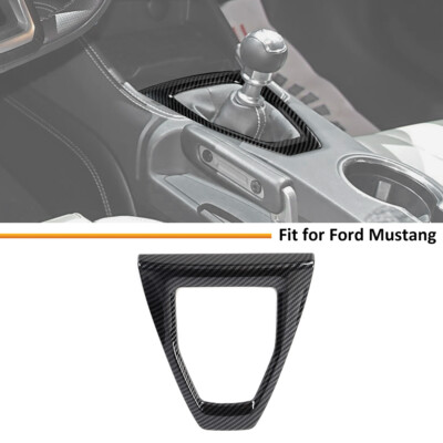 Carbon Fiber Manual transmission Gear Shift Control Cover For Ford Mustang 2024+