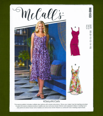 McCall's M8103 Size 8 to16 Misses & Women's Dress Sewing Pattern McCall's M8103 Size 8 to16 Misses & Women's Dress Sewing Pattern