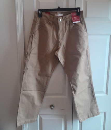 Signature By Levi Strauss & Co. Men's Flex Carpenter Jeans in Khaki 32x30