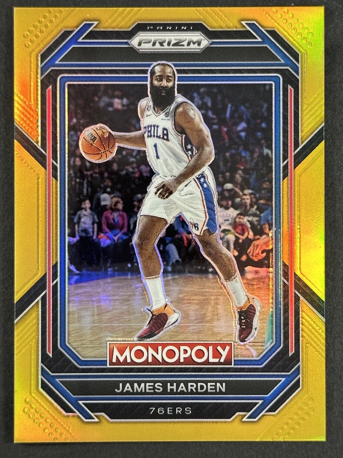 2022-23 Panini Monopoly Prizm James Harden Gold Prizm /49 #68 🔥🔥🔥🔥