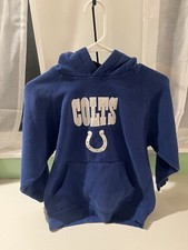 BOY'S REEBOK EMBROIDERED INDIANAPOLIS COLTS HOODY SWEATSHIRT-LARGE 14/16 