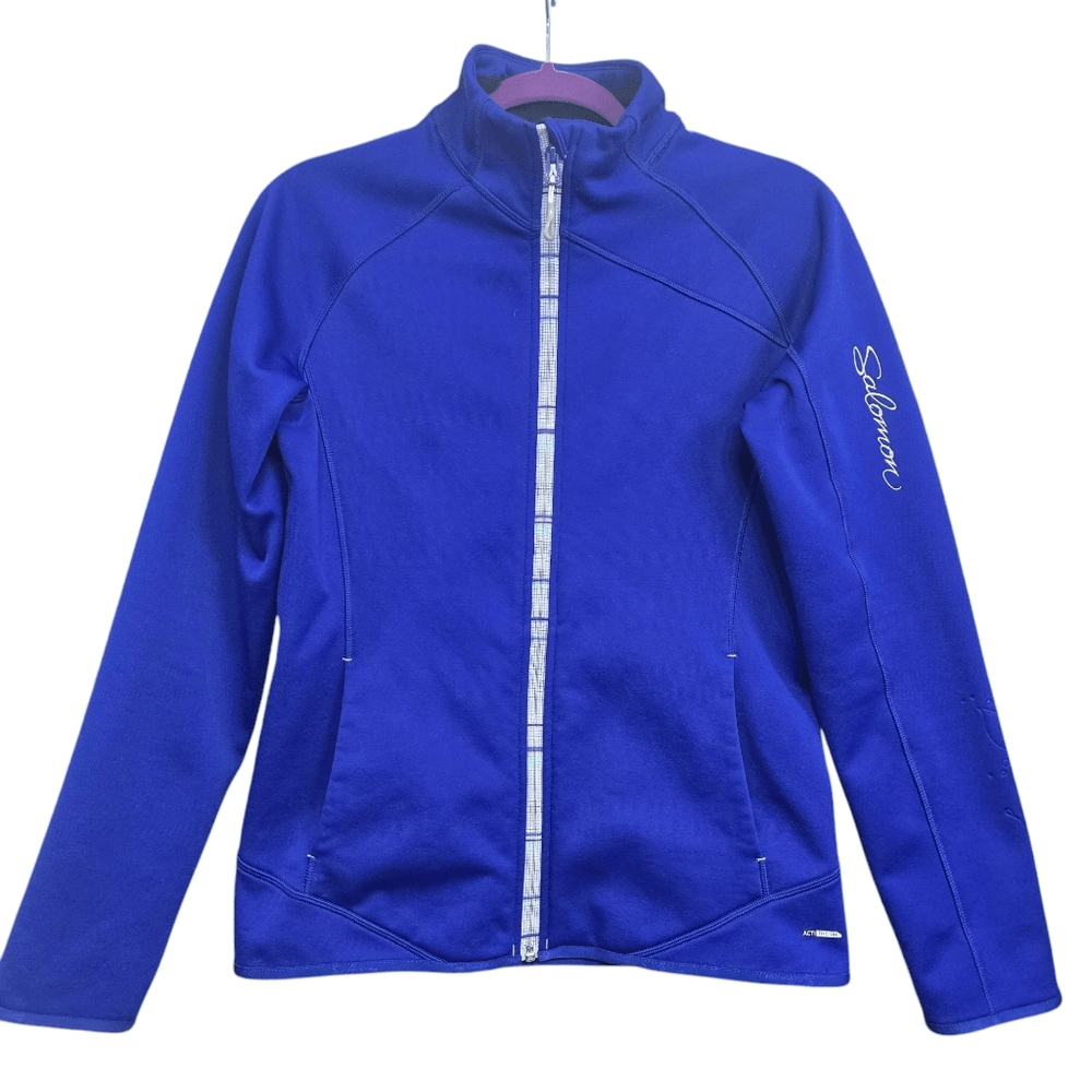 Salomon 922 Giacca Pile Donna Full Zip Viola Blu z26001 309563 Actitherm M