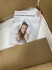 Comforter King Size Duvet Insert White, All Season Down King-106x90 /y