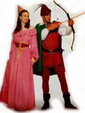 VINTAGE BUTTERICK 5749 UNISEX SZ L-XL MAID MARIAN ROBIN HOOD COSTUMES UNCUT