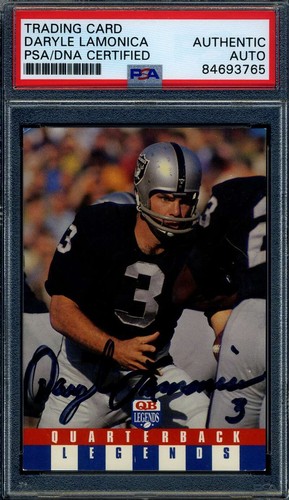 Daryle Lamonica PSA DNA Signed 1991 Quarterback Legends Autograph