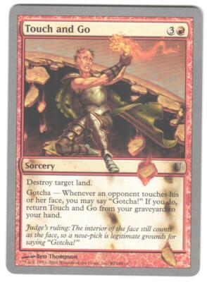 Magic_the_gathering Unhinged Touch and Go #90 2004,MTG,LP Common