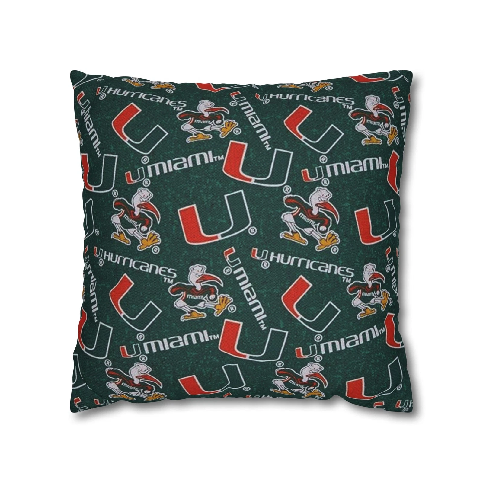 University of Miami Spun Square Pillowcase