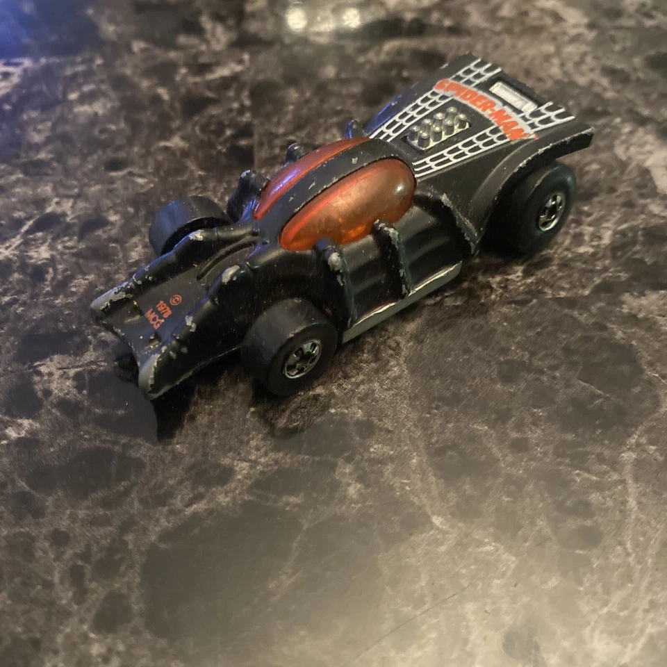 Coche Mattel Hot Wheels Super Hero Spider-Man Hong Kong 1970’s 1975 de colección raro Foto 3 de 4