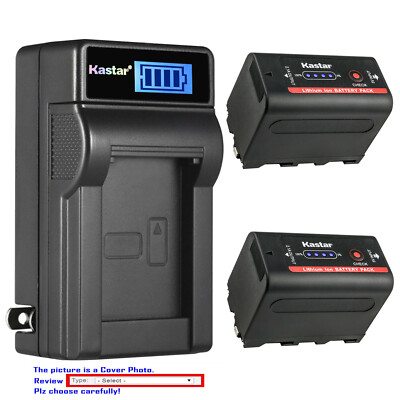 Kastar NP-F780 Battery LCD Wall Charger for Sony CCD-TR717 CCD-TR718 CCD-TR728