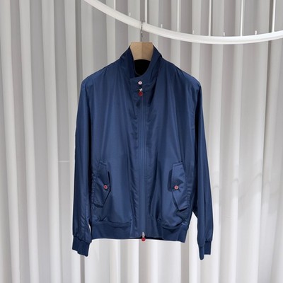 Kiton Hochkragen-Bomberjacke Navy (A/48) 155762084