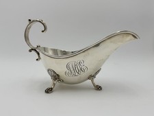 Rare Large Antique Gorham Sterling Silver Gravy Boat
