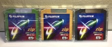 Lot of 3 - FujiFilm 100 MB IBM Formatted Disk Zip Drive Fuji Film - NEW SEALED