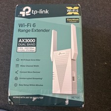 TP-Link RE715X AX3000 Mesh WiFi6 Wireless Extender - White