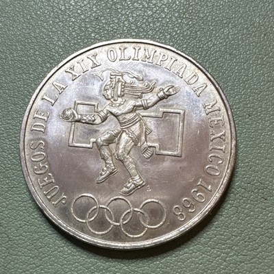MEXICO 1968 OLYMPIC メキシコ五輪 記念銀メダル 銀720 1968 Mexico Silver 25 Pesos Olympic Commemorative .720 BU Coins