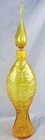 ULTRA RARE 21" Mid Century Blenko Glass Jonquil #6217 FISH Decanter, PRISTINE!