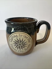 Quilting By The Bay Panama City FL Coffee Mug Handcrafted Sunset Hill Stoneware