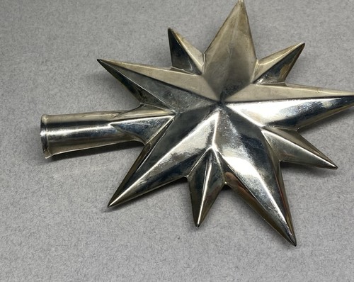 Vintage Metal Star Christmas Tree Topper - Picture 5 of 6