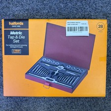 Halfords 28 piece Metric Tap & Die Set