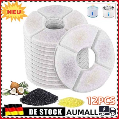 12PCS Filter Für Haustier Katzen Hunde Wasserspender Trinkbrunnen Ersatzfilter