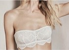 NWOT 2017 Victorias Secret Ivory Lace Underwire Strapless Bralette Size XL — photo 9