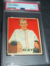 1933 Goudey #234 Carl Hubbell PSA VG 3 ~New York Giants