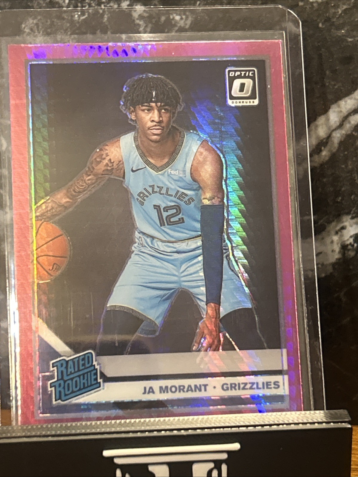 2019-20 Panini Donruss Optic - Rated Rookie Ja Morant #168 Pink Hyper Prizm (RC)