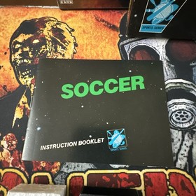 Soccer (Nintendo NES, 1985) CIB Black Box Hangtab 5-Screw, Tested, Complete