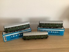 3xMärklin 4067 Umbauwagen 1/2 Klasse, der DB mit Innenbeleuchtung, H0, OVP