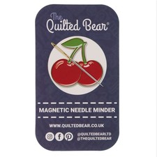 The Quilted Bear Magnetic Needle Minders &ndash; Sewing Accessories (Cherry)