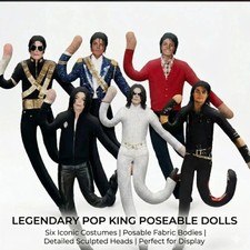 Michael Jackson Cosplay Doll Plush Stuffed Figure Abstract Joint Mobility Toy US