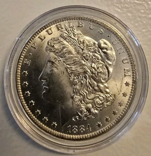1884-O MORGAN SILVER DOLLAR CHOICE to GEM BU MS - Picture 21 of 23