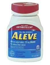 Aleve Arthritis Cap All Day Strong 220 mg (NSAID Pain/Fever Reliever 200 Tablets