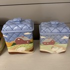 Vintage 1980’s Quilted Country Farm Canister Set Cow Chicken Duck Pig — photo 9
